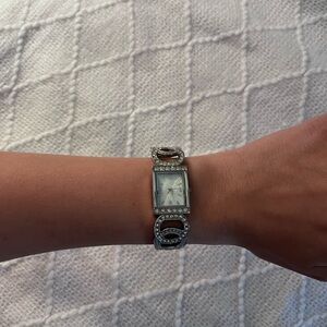 Silver Studded‎ Cuff Watch